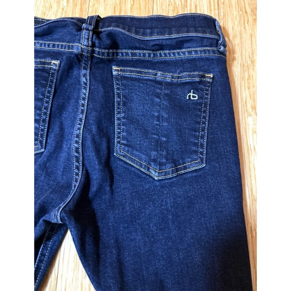 rag & bone Dark Indigo Flare Jeans - Picture 7 of 8